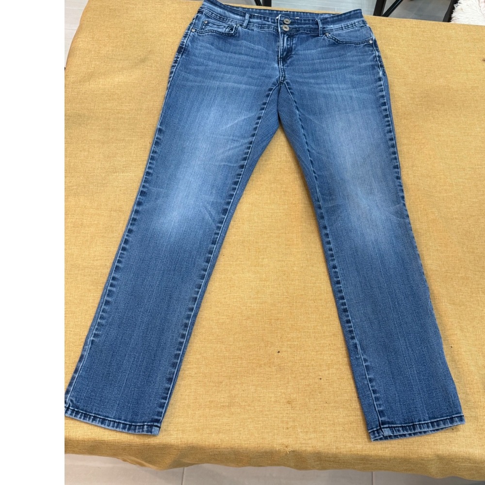 INC International Concepts Boyfriend Curvy Fit Blue Jeans Womens‎ 4 Medium Wash